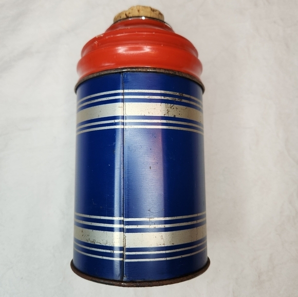30s Cork Tin Thermos Regency - Picture 2 of 6